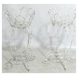 Pair wire planters, 28 x 14