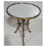 Chelsea House mirror top brass table