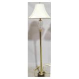 Waterford Crystal & Brass Floor Lamp