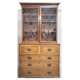 English bookcase top butler secretary