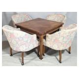 Lane dinette table w/ 4 club chairs
