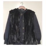 Henig Furs mink & knitted sweater
