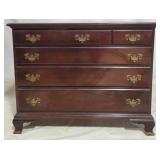 Mahogany bracket foot chest, 44 x 35 x 20