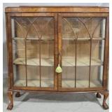 English Chippendale bookcase curio