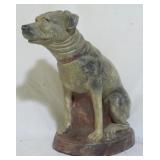 Chalkware dog figurine, 15 x 8 x 15