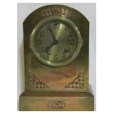 Vintage brass case clock