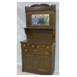 Victorian buffet with mirror rack