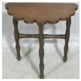 Scallop edge small table, 23 x 22 x 11