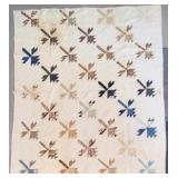 Handmade Vintage Quilt - 71 x 83