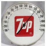 Vintage 7UP thermometer, 12"