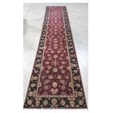 Persian wood burgundy Mahal runner