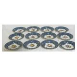 12 Royal Worchester hand painted 8.5" plates