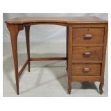 Unusual offset knee hole desk