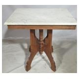 Marble top Victorian parlor table