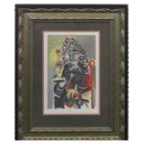 LE CAVALIER PRINT PLATE SIGNED BY PABLO PICASSO