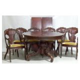 Carlton McLendon carved dining set