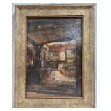 Artist signed oil on board, 17 x 13