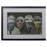 BEATLES BANDANNA GICLEE BY GRAFFITI ARTIST BANKSY