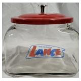 Lance store jar with metal lid