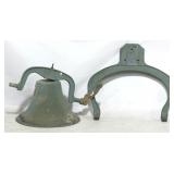 Iron dinner bell, 20 x 19 x 13