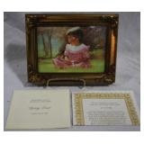 Miniature Canvas Transfer "Spring Duet" w/COA