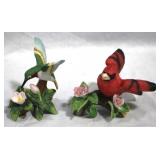 2 Bird Figurines - 3" tall