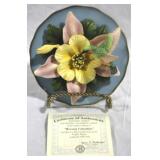 Bradford Exchange "Morning Columbine" w/COA