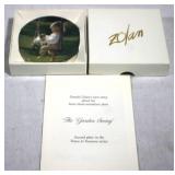 Bone China Miniature Plate "The Garden Swing"