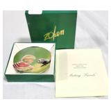 Miniature Plate "Making Friends" w/ COA