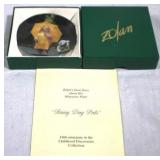 Miniature Plate "Rainy Day Pals" w/ COA