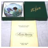 Miniature Plate "Easter Morning" w/ COA