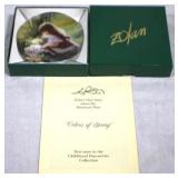 Miniature Plate "Colors of Spring" w/ COA