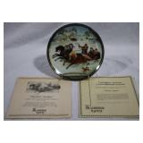 Russian "A Winter Sleigh Ride" Plate w/ COA