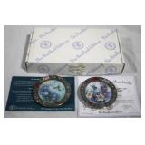 Bradford Exchange 2 Hummingbird Plates w/ COA