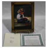 Miniature canvas replica "Quiet Time" w/ COA