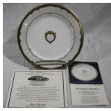 White House China "Franklin Pierce" w/ COA