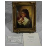 Miniature Lithograph "A Christmas Prayer"