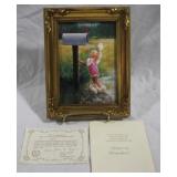 Miniature Lithograph "Letter to Grandma"
