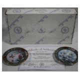 Two Bradford Exchange "Huummingbirds" w/ COA
