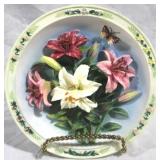 Bradford Exchange "The Lily Garden" plate