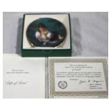 Miniature Plate "Lap of Love" w/ COA