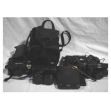 Assorted cameras & portable CD player