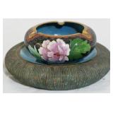 Cloisonne enamel painted ash tray