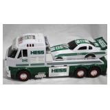 Hess race car carrier truck, 2pc, needs batteries