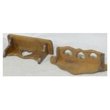 2 Country style wall shelves