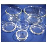 Group 6 glass mixing bowls