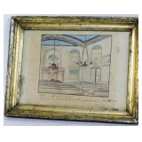 Framed sketch - 8 x 10