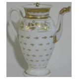 Gold and White Teapot 9x5x3.5