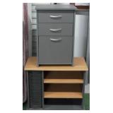 Media Stand and 3 Drawer Cabinet