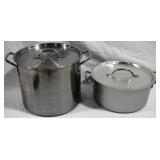 Lot of 2 Pots w/ lids